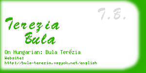 terezia bula business card