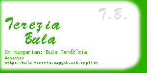 terezia bula business card